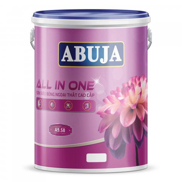ABUJA ALL IN ONE: Sơn siêu bóng ngoại thất cao cấp A9.58 5KG